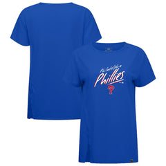 Philadelphia Phillies Levelwear Women's Influx Sizzle T-Shirt - Royal T-shirts