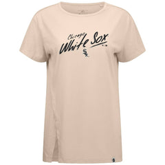 Chicago White Sox Levelwear Women's Influx Sizzle T-Shirt - Khaki T-shirts