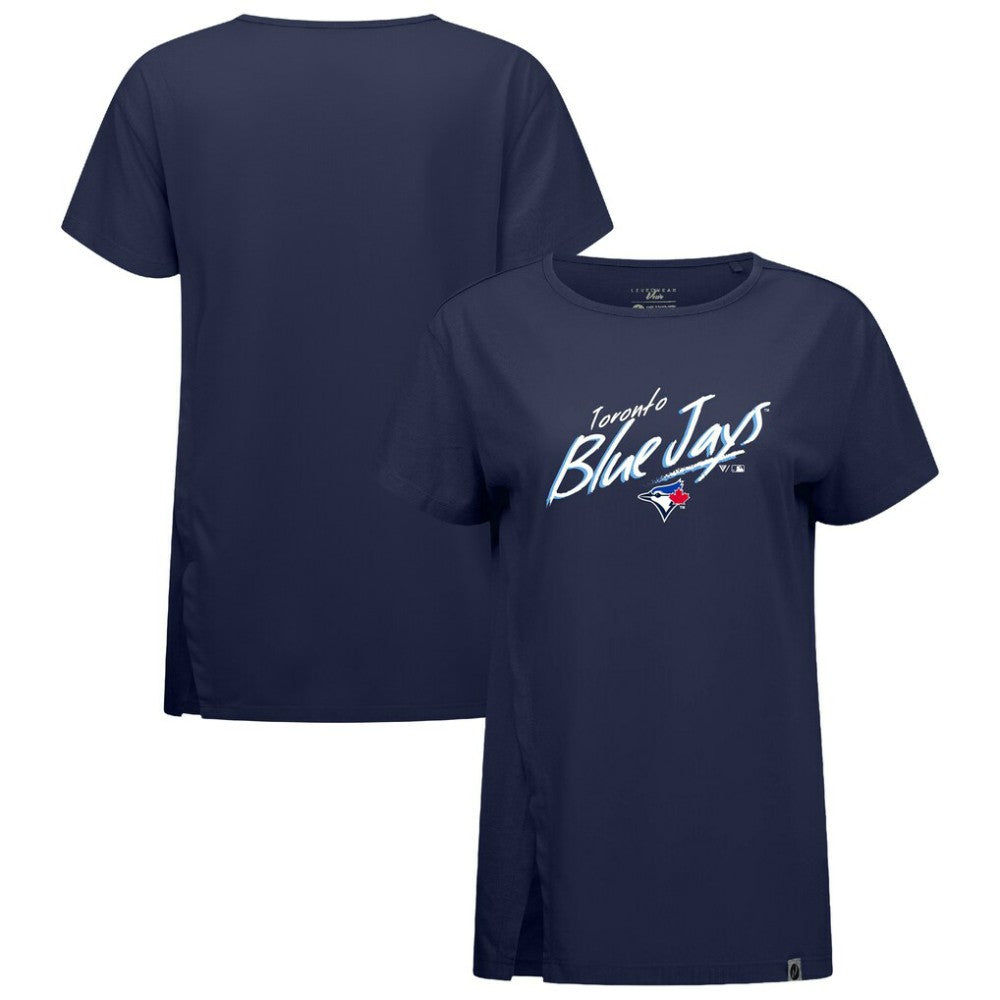 Toronto Blue Jays Levelwear Women's Influx Sizzle T-Shirt - Navy T-shirts