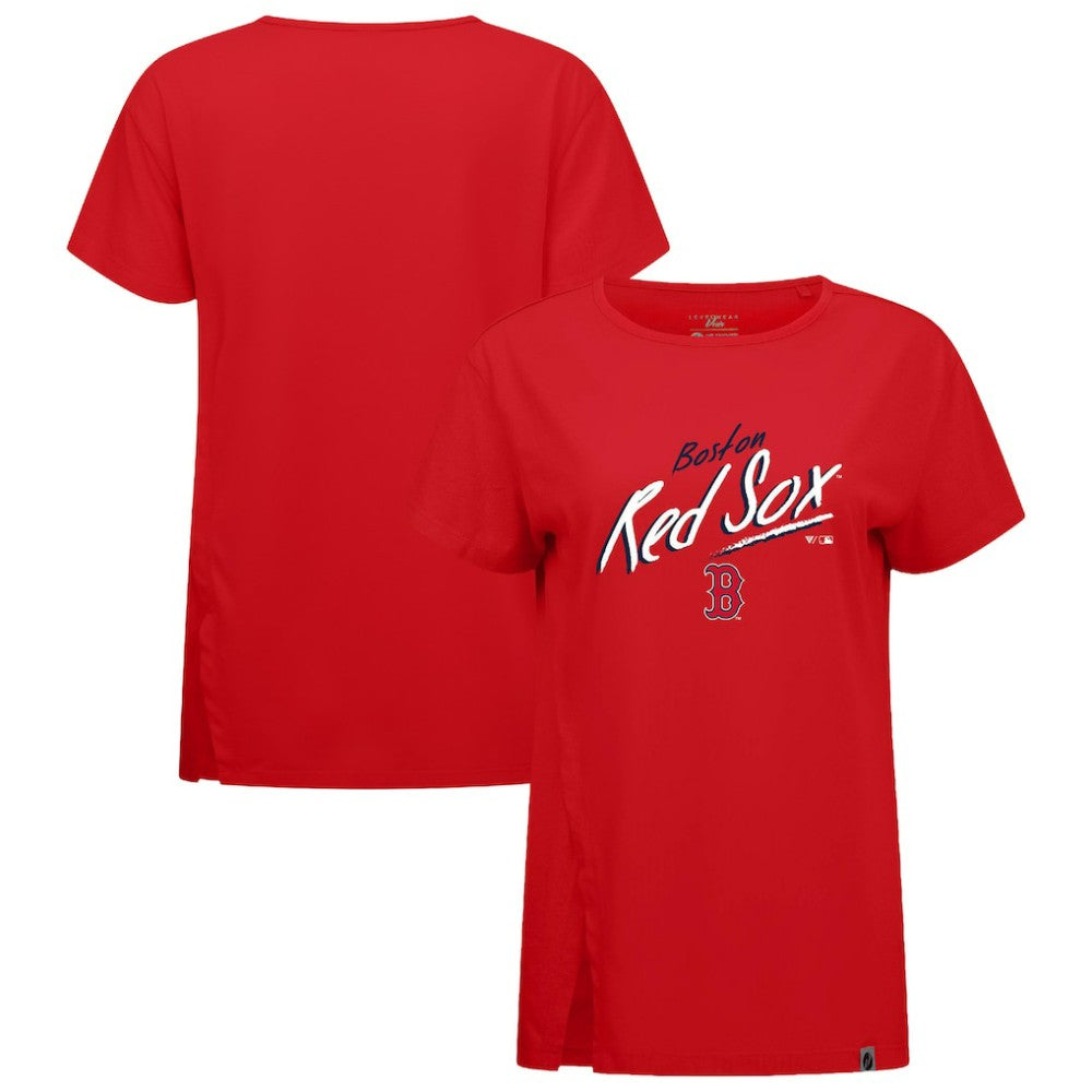 Boston Red Sox Levelwear Women's Influx Sizzle T-Shirt - Red T-shirts