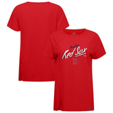 Boston Red Sox Levelwear Women's Influx Sizzle T-Shirt - Red T-shirts
