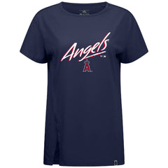 Los Angeles Angels Levelwear Women's Influx Sizzle T-Shirt - Navy T-shirts