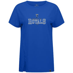 Kansas City Royals Levelwear Women's Influx Journey T-Shirt - Royal T-shirts