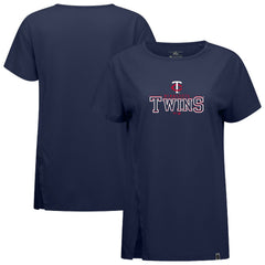 Minnesota Twins Levelwear Women's Influx Journey T-Shirt - Navy T-shirts