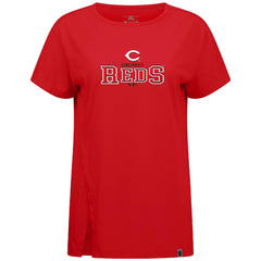 Cincinnati Reds Levelwear Women's Influx Journey T-Shirt - Red T-shirts