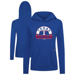 Texas Rangers Levelwear Women's Relay Banner Arch Long Sleeve T-Shirt Hoodie - Royal Hoodies