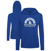 Los Angeles Dodgers Levelwear Women's Relay Banner Arch Long Sleeve T-Shirt Hoodie - Royal Hoodies