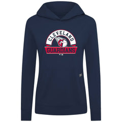 Cleveland Guardians Levelwear Women's Relay Banner Arch Long Sleeve T-Shirt Hoodie - Navy Hoodies