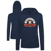 Houston Astros Levelwear Women's Relay Banner Arch Long Sleeve T-Shirt Hoodie - Navy Hoodies