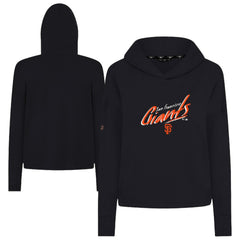 San Francisco Giants Levelwear Women's Sweet Sizzle Tri-Blend Hoodie - Black Hoodies