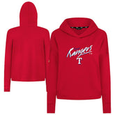 Texas Rangers Levelwear Women's Sweet Sizzle Tri-Blend Hoodie - Red Hoodies