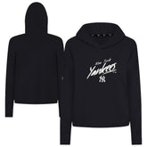 New York Yankees Levelwear Women's Sweet Sizzle Tri-Blend Hoodie - Black Hoodies