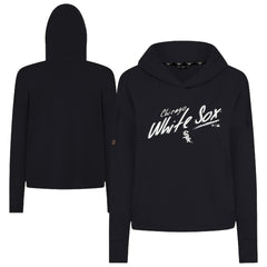 Chicago White Sox Levelwear Women's Sweet Sizzle Tri-Blend Hoodie - Black Hoodies