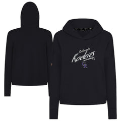 Colorado Rockies Levelwear Women's Sweet Sizzle Tri-Blend Hoodie - Black Hoodies