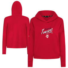 Minnesota Twins Levelwear Women's Sweet Sizzle Tri-Blend Hoodie - Red Hoodies