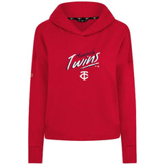 Minnesota Twins Levelwear Women's Sweet Sizzle Tri-Blend Hoodie - Red Hoodies