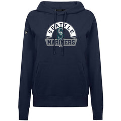 Seattle Mariners Levelwear Women's Adorn Banner Arch Hoodie - Navy Hoodies
