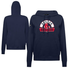 Boston Red Sox Levelwear Women's Adorn Banner Arch Hoodie - Navy Hoodies