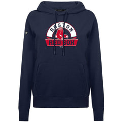 Boston Red Sox Levelwear Women's Adorn Banner Arch Hoodie - Navy Hoodies