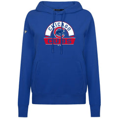 Chicago Cubs Levelwear Women's Adorn Banner Arch Hoodie - Royal Hoodies