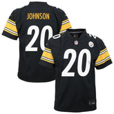Kaleb Johnson Pittsburgh Steelers Youth Team Game Jersey Black