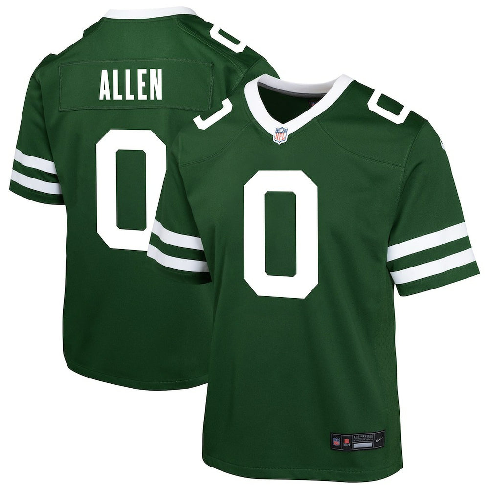NFL Braelon Allen New York Jets Youth Team Game Jersey - Green