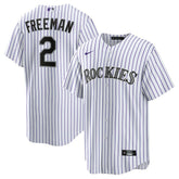 MLB Tyler Freeman Colorado Rockies Nike Youth Home Replica Jersey - White