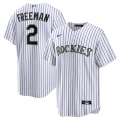 MLB Tyler Freeman Colorado Rockies Nike Youth Home Replica Jersey - White