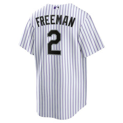 MLB Tyler Freeman Colorado Rockies Nike Youth Home Replica Jersey - White