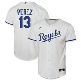 MLB Salvador Perez Kansas City Royals Nike Youth Home Replica Jersey - White