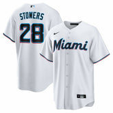 MLB Kyle Stowers Miami Marlins Nike Youth Home Replica Jersey - White