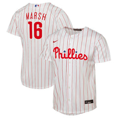 MLB Brandon Marsh Philadelphia Phillies Nike Youth Home Replica Jersey - White