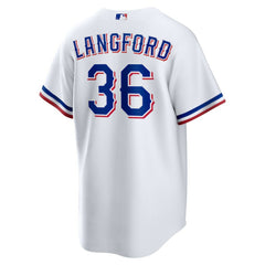 MLB Wyatt Langford Texas Rangers Nike Youth Home Replica Jersey - White
