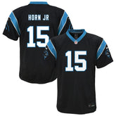 NFL Jimmy Horn Jr. Carolina Panthers Youth Team Game Jersey - Black