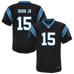 NFL Jimmy Horn Jr. Carolina Panthers Youth Team Game Jersey - Black