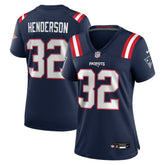 NFL TreVeyon Henderson New England Patriots Women's Game Jersey - Navy