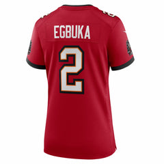 NFL Emeka Egbuka Tampa Bay Buccaneers Women's Team Game Jersey - Red