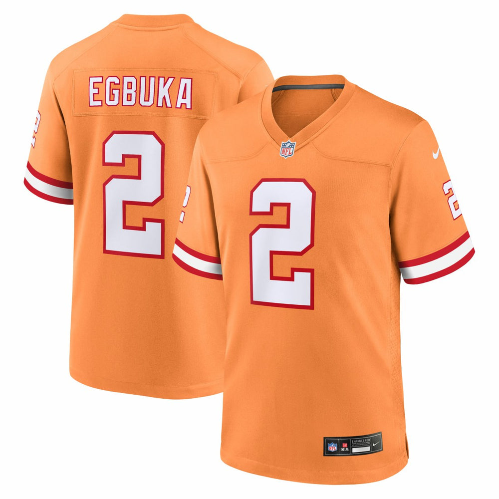 NFL Emeka Egbuka Tampa Bay Buccaneers Alternate 2 Game Jersey - Creamsicle