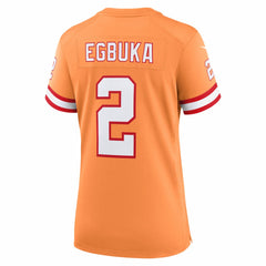 NFL Emeka Egbuka Tampa Bay Buccaneers Women's Alternate 2 Game Jersey - Creamsicle