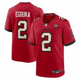 NFL Emeka Egbuka Tampa Bay Buccaneers Team 50th Season Game Jersey - Red