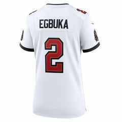 NFL Emeka Egbuka Tampa Bay Buccaneers Women's 50th Season Game Jersey - White