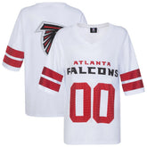Atlanta Falcons Cuce Women's Rhinestone V-Neck Tunic White