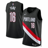 NBA Yang Hansen Portland Trail Blazers Unisex Swingman Jersey - Icon Edition - Black