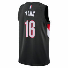 NBA Yang Hansen Portland Trail Blazers Unisex Swingman Jersey - Icon Edition - Black