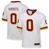 NFL Mike Sainristil Washington Commanders Youth Alternate 2 Game Jersey - White
