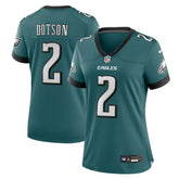 NFL Jahan Dotson Philadelphia Eagles Women's Team Game Jersey - Midnight Green