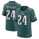 NFL Andrew Mukuba Philadelphia Eagles Team Game Jersey - Midnight Green