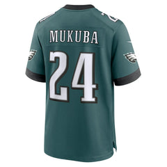 NFL Andrew Mukuba Philadelphia Eagles Team Game Jersey - Midnight Green