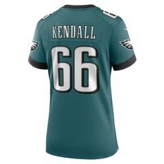 NFL Drew Kendall Philadelphia Eagles Women's Team Game Jersey - Midnight Green