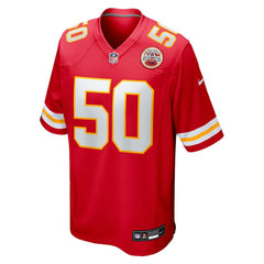 NFL Brandon George Kansas City Chiefs Team Game Jersey - Red